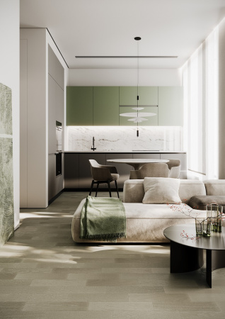 Кварцевый паркет Quartz Parquet Штучный паркет Дуб Лунный 44-1258-08 5/0,6 мм